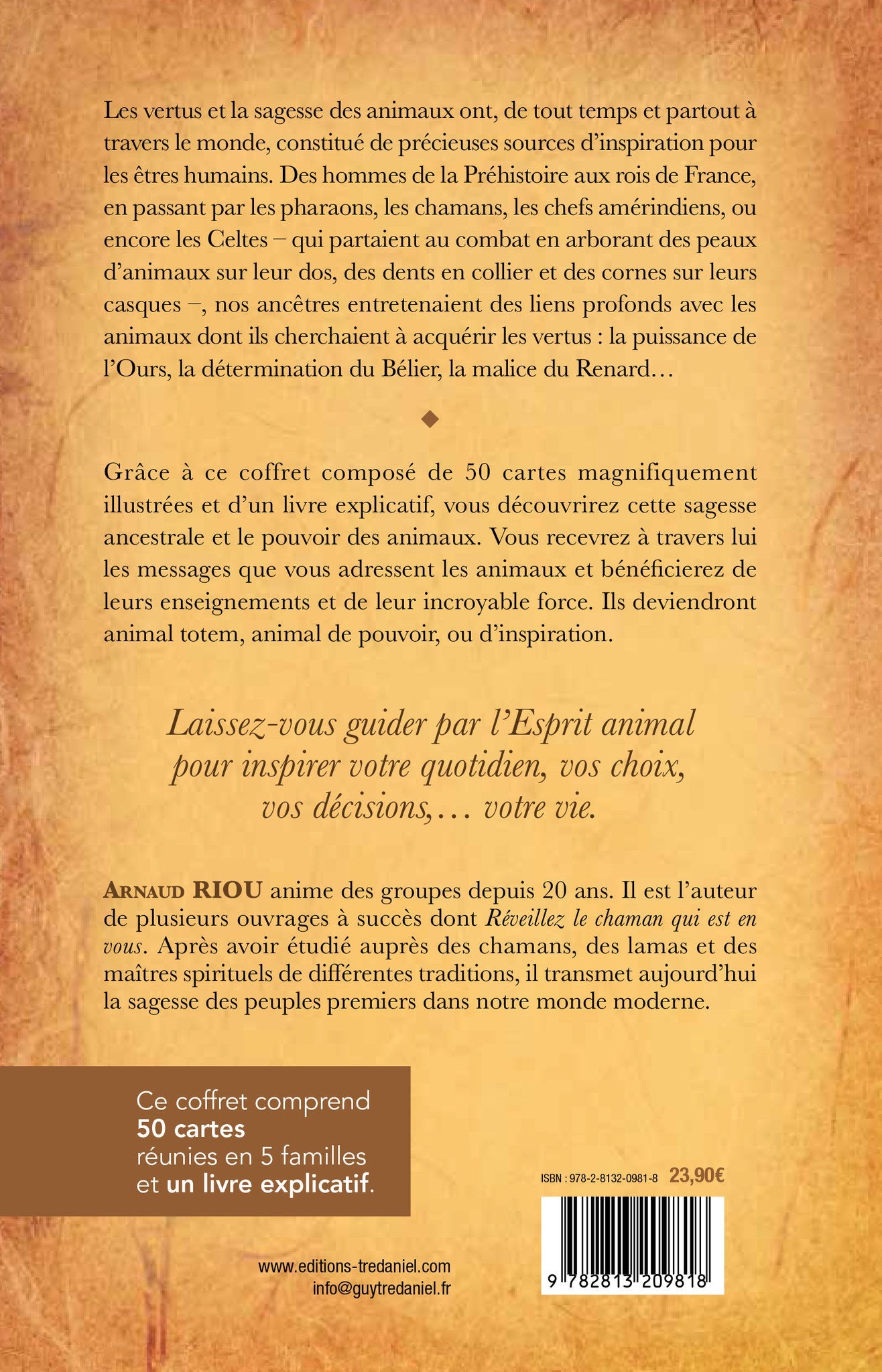 L'Oracle du peuple animal : Contient 1 livre et 50 cartes d'Arnaud Riou