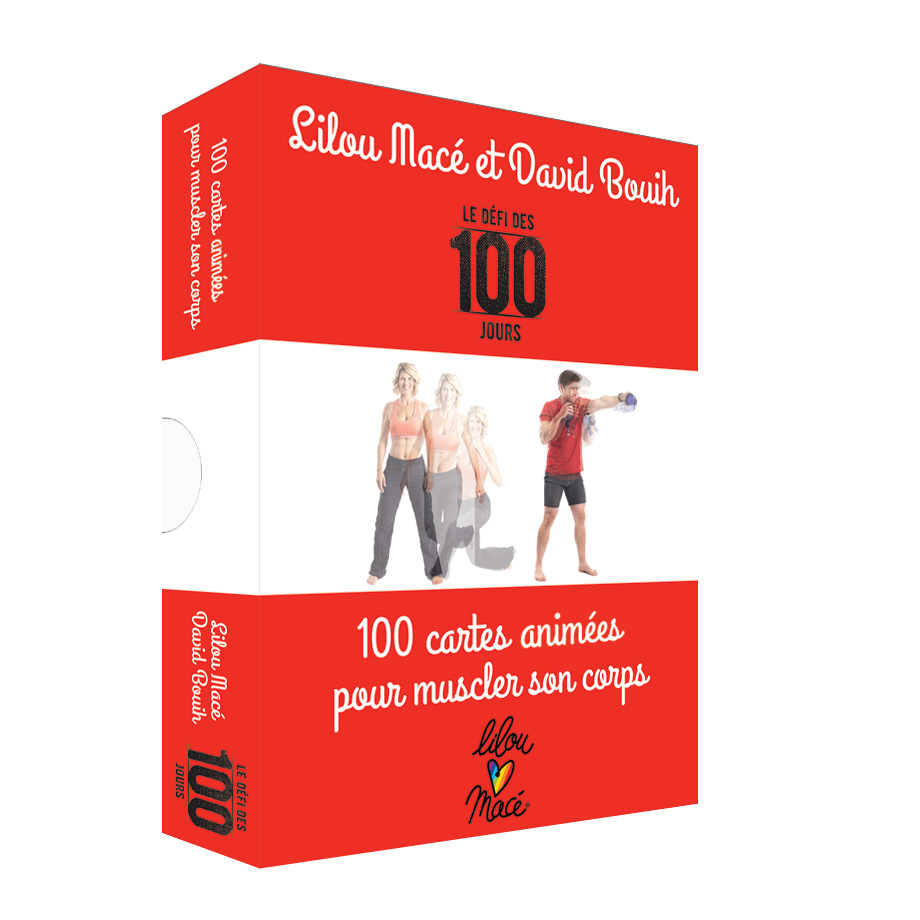 PACK Cahier d'exercices pour muscler son corps + 100 cartes animées + Bracelet OFFERT